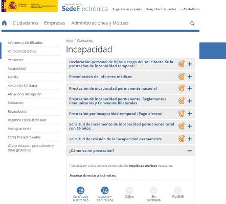 Como solicitar la prestación por baja médica al INSS