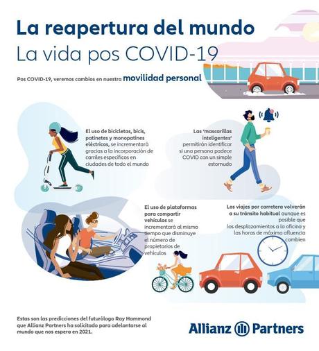 El informe de Allianz Partners vaticina que el car-sharing y car-pooling serán la tendencia en la movilidad pos-Covid19