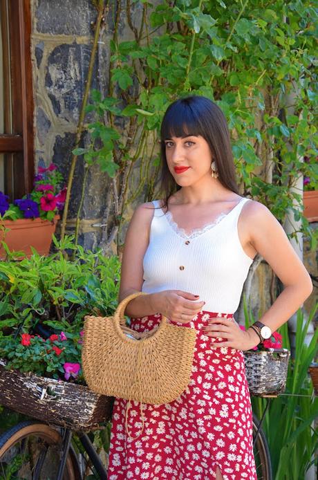 Falda de margaritas Falda de margaritas