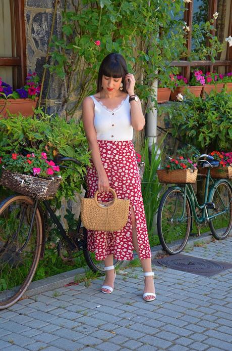 Falda de margaritas Falda de margaritas