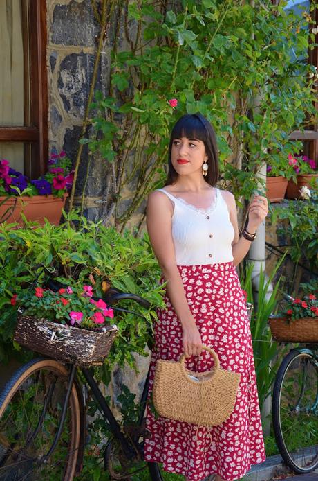 Falda de margaritas Falda de margaritas