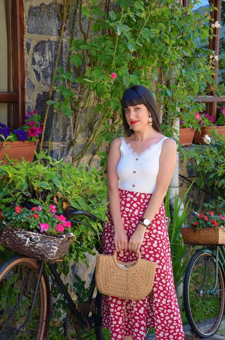 Falda de margaritas Falda de margaritas