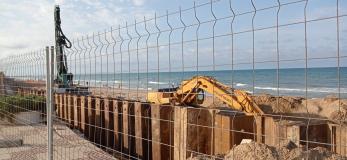 Mascarillas en el malecón.