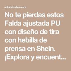 Falda Con Textura De Cuadros Shein