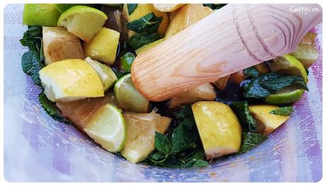 Mojito con azúcar de caña (con y sin alcohol) Mojito con azúcar de caña (con y sin alcohol)