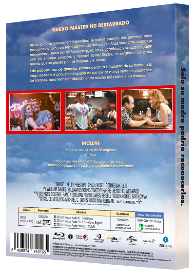 Lanzamiento en bluray de LOS GEMELOS GOLPEAN DOS VECES