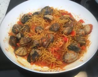 Fideuá de pulpo a la gallega