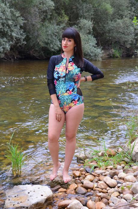 Bañador buzo tropical
