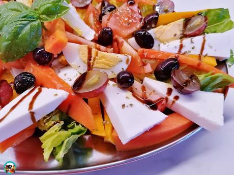 Ensalada con papaya y mango