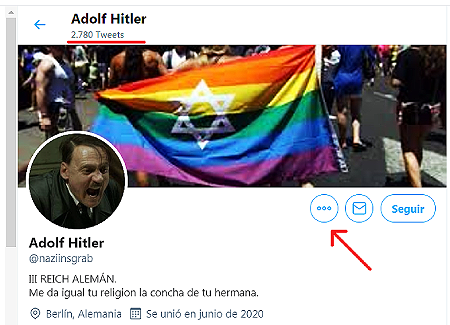 Si quieres presionar a Twitter por permitir perfil nazi: