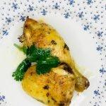 pollo marinado con cilantro