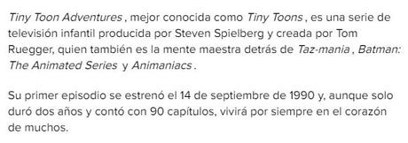 ‘Tiny Toons’ regresan a la televisión abierta y somos muy felices ‘Tiny Toons’ regresan a la televisión abierta y somos muy felices