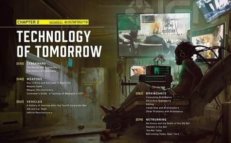 The World of  Cyberpunk 2077, previa de algunas páginas.
