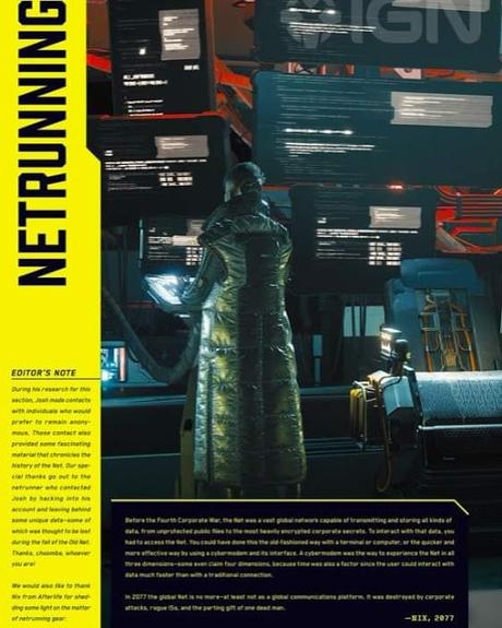 The World of  Cyberpunk 2077, previa de algunas páginas.