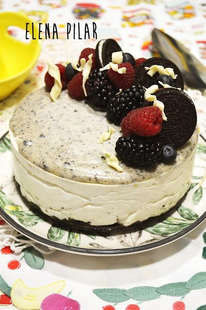 Cheesecake de limón y leche condensada con ganache de galletas Oreo Cheesecake de limón y leche condensada con ganache de galletas Oreo