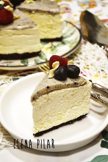 Cheesecake de limón y leche condensada con ganache de galletas Oreo Cheesecake de limón y leche condensada con ganache de galletas Oreo