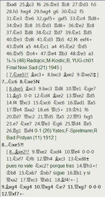 Una partida diabólica del ajedrez canario