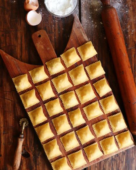 Ravioles Caseros de Jamón y Queso ravioles caseros jamon queso pasta rellena