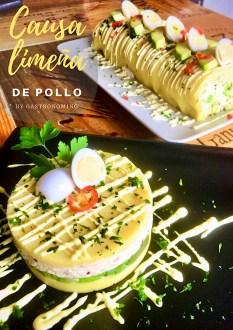 Causa limeña de pollo