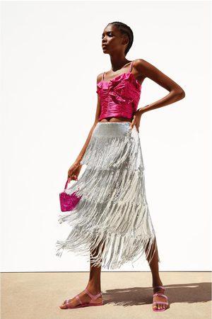 Falda Plumas Edicion Limitada Zara