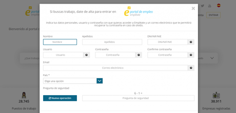 Como inscribirse en el portal Empléate del SEPE