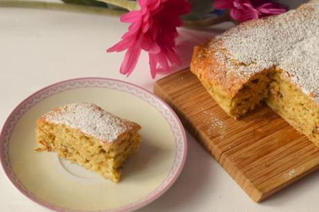 Blondie Vegano de Plátano y Nueces