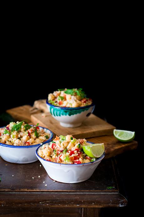 ENSALADA DE GARBANZOS Y CUOUS COUS ENSALADA DE GARBANZOS Y CUOUS COUS