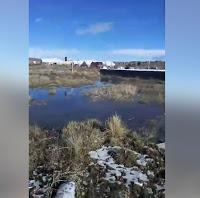 Preocupación por el caudal que trae el Arroyo Sañicó que atraviesa Piedra del Águila