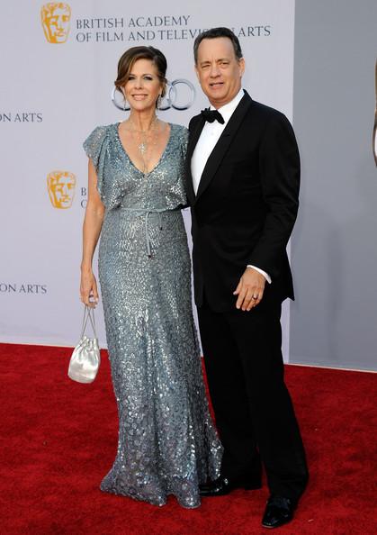 Actress Rita Wilson (L) and actor Tom Hanks arrive at the BAFTA Brits To Watch event held at the Belasco Theatre on July 9, 2011 in Los Angeles, California.