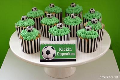 Mesa de dulces: fútbol