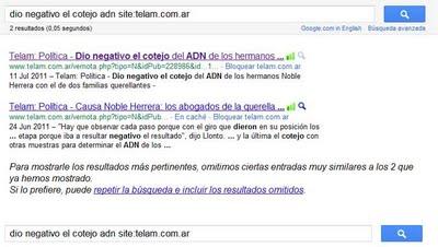 Caso Noble: Telam borró un cable...y Google demostró que hubo censura