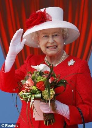 Queen Elizabeth's Maple Leaf Brooch Photograph