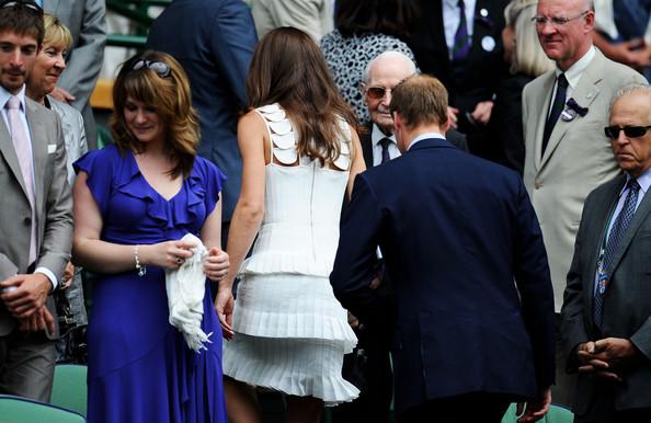Kate Middleton Catherine, Duchess of Cambridge and Prince William, Duke of Cambridge attend the fourth round match between  Andy Murray of Great Britain and  Richard Gasquet of France on Day Seven of the Wimbledon Lawn Tennis Championships at the All England Lawn Tennis and Croquet Club on June 27, 2011 in London, England.