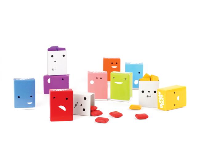 Packaging divertido de chicles
