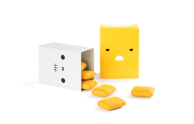 Packaging divertido de chicles
