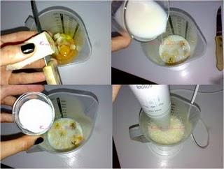 Tortitas de plátano con nata