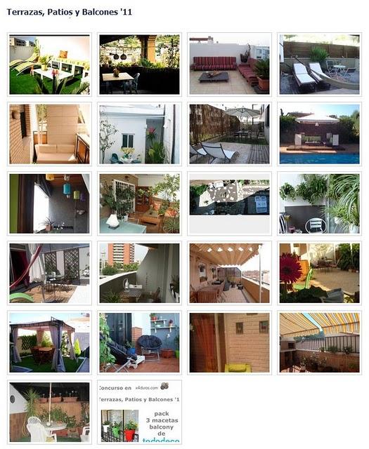 Ya puedes Apoyar a tus terrazas Favoritas: Concurso Terrazas, Patios y Balcones '11