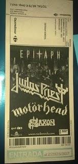 Judas Priest + Motörhead + Saxon: ¡ya tengo la entrada! (31 de julio, Barakaldo)