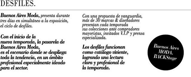 LLEGA BUENOS AIRES MODA PRIMAVERA-VERANO 2011-2012