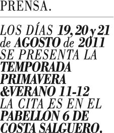 LLEGA BUENOS AIRES MODA PRIMAVERA-VERANO 2011-2012