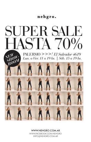 Bendito Pie - María Cher - Levi's - n.e.h.g.r.o. - Flavia Martini - Clara Ibarguren - Maggio Rossetto - Desiderata - Corre Lola - Las Pepas - Rebajas!!!!