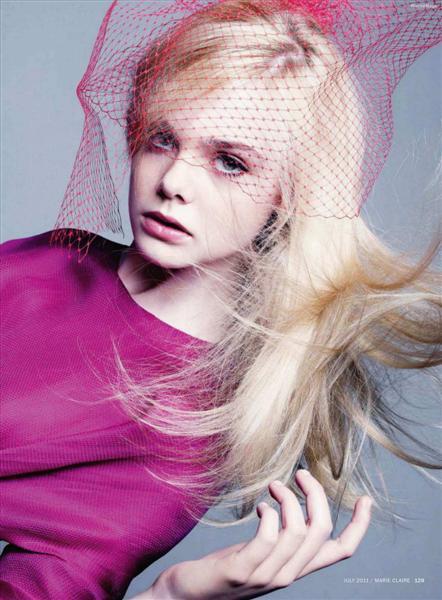 Elle Fanning para Marie Claire US July 2011