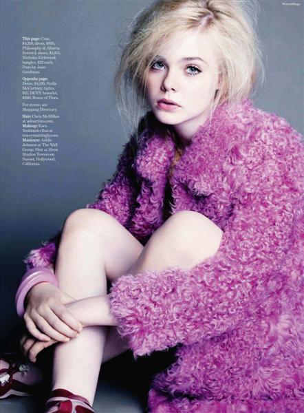 Elle Fanning para Marie Claire US July 2011