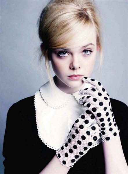 Elle Fanning para Marie Claire US July 2011