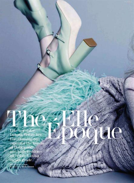 Elle Fanning para Marie Claire US July 2011