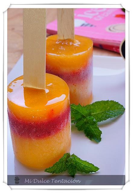 Helado de Nectarina y Fresas - Picadora 1,2,3 Moulinex