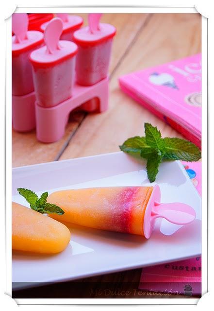 Helado de Nectarina y Fresas - Picadora 1,2,3 Moulinex