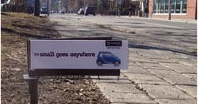 Smart y sus minicarteleras