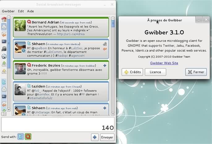 Gwibber se “renueva” para Ubuntu 11.10: Más rápido, más ligero, más bonito