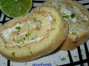 Bizcocho enrollado crema queso lima